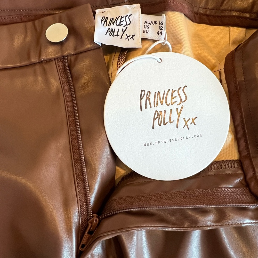 NWT Princess Polly Lillie Pu Pants - Picture 7 of 8
